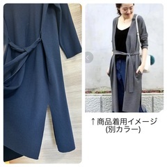 レディース ロングカーディガン メラノラブ ポケット付き　spick&spanの画像