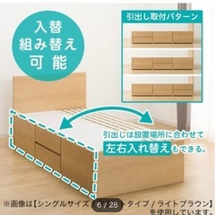ニトリ チェストベッド の画像