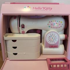 ハローキティ 子供用 ミシン ほぼ未使用の画像