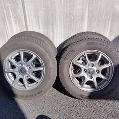 再々値下げオールシーズンタイヤ&アルミホイール付き145/80R13