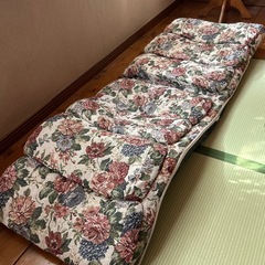 ⭐︎決まりました⭐︎座椅子　花柄　ベージュの画像