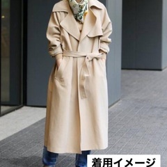 イエナ IENA / 36サイズ　アセテートコットンオーバーチェスターコートの画像