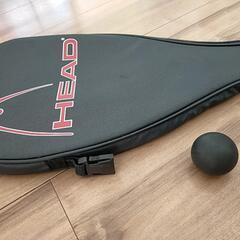 HEAD スカッシュ ラケット ケース付&ボール の画像