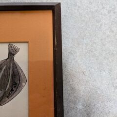 ヒラメ、カレイ？の額縁の画像