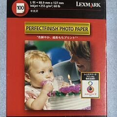 Lexmark　写真用紙　L判　半光沢　100枚　未使用