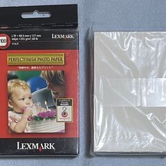 Lexmark　写真用紙　L判　半光沢　100枚　未使用の画像