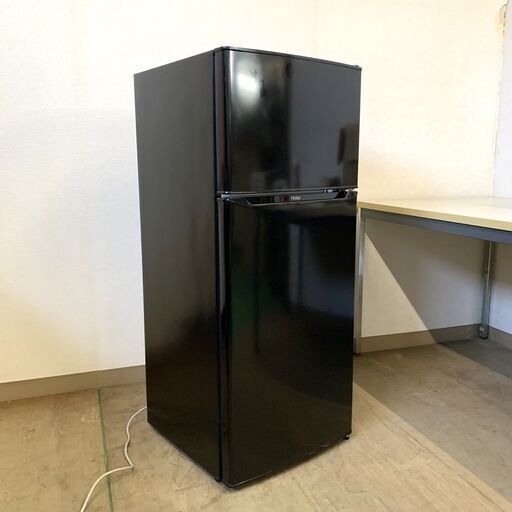 伊勢崎店【現状品】gi2-1 Haier ノンフロン冷凍冷蔵庫 JR－N130B 2021年製 ※通電・動作確認済み・上部にキズあり