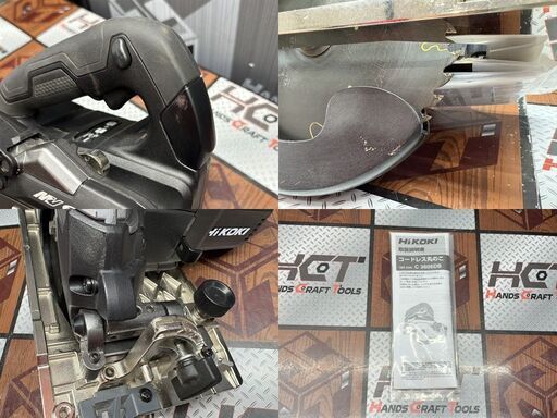 【中古】ハイコーキ HiKOKI C3606DB コードレス丸のこ 165㎜ ライト不良有り 説明書付き