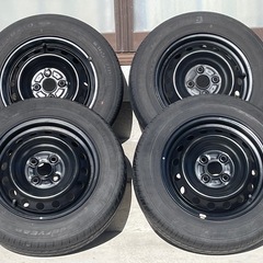 14インチ トヨタ純正ホイール 4本セット タイヤ付き 165/...