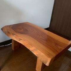 ★値引きしました　天然木テーブルの画像