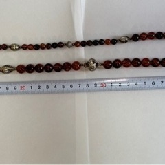 アジアンテイスト　ブラウン系　ネックレスの画像