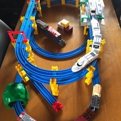 プラレール セットB 貨物列車 鉄道 新幹線 連結