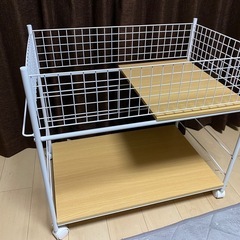 美品！大容量スチールラック！押入れ内収納！の画像