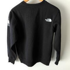 🔴THE NORTH FACE ザノースフェイス  スクエアロゴクルー 裏起毛 スウェット sizeS/黒 ■ メンズの画像