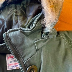 FIND FAVOR キッズ用 ファー付きフード モッズコート サイズ140の画像