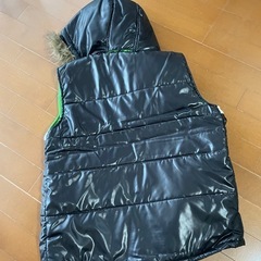 キッズ用 中綿ダウンパーカーベスト 150サイズ の画像