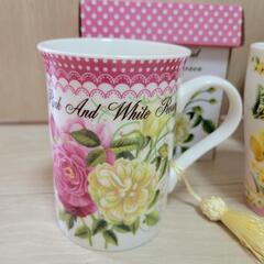 マグカップ (花柄) セットの画像