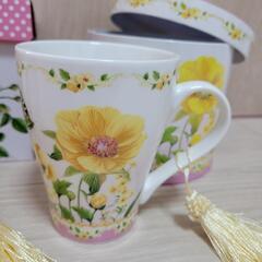 マグカップ (花柄) セットの画像