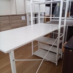 ★ジモティ割あり★ ニトリ PCデスク ホワイト H120×D60×W120 クリーニング済み TK4161の画像