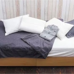 無印良品収納付きセミダブルベッド