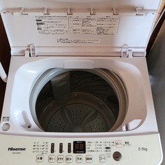 ハイセンス　洗濯機5.5kgの画像