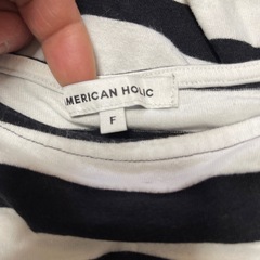 ボーダーカットソーワンピースの画像