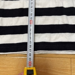 ボーダーカットソーワンピースの画像