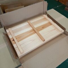 杉　棚板　補強桟付き　DIY　天然木　3枚組　ヴィンテージ　木目　節あり　品数に限りがあります。の画像