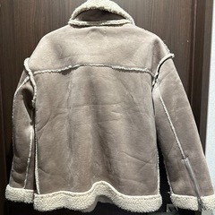 ベージュ ムートンコート Fサイズの画像