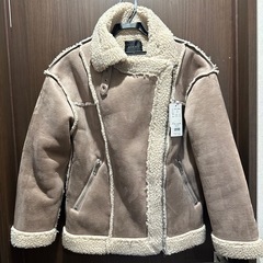 ベージュ ムートンコート Fサイズ