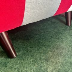 2人掛けパッチワーク調ソファー モダン 家具 おしゃれ 椅子 新生活 店頭引取り歓迎 札幌 東区の画像