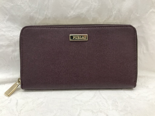 FURLA/長財布/レザー/パープル