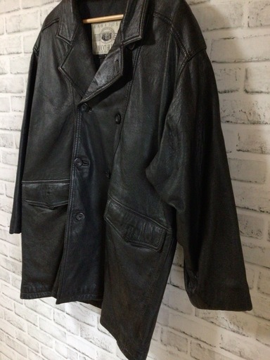 X452  HARAJUKU MOTHER レザーコート アウター 羊革 ラムスキン Lサイズ 古着
