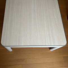 75㎝正方形白こたつの画像