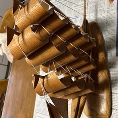 値下げ‼️木製帆船模型の画像