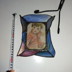 写真立て　ステンドガラスの画像