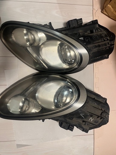 ポルシェ987.2 ケイマンs 純正部品　ケイマン　ヘッドライト左右　取り外したもの