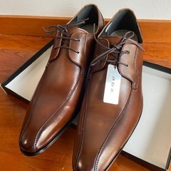日本製abx革靴26.5一度も履いてません