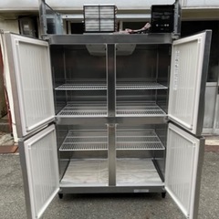 【動確済み】2021年 ホシザキ 業務用 縦型冷蔵庫 HR-120LA 単相 100V 1049L W1200×D800×H1910 4枚扉 大型冷蔵庫 大容量 厨房機器 大阪の画像