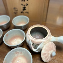 【新品未使用】本窯萩焼茶窯和楽急須セットの画像