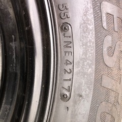 冬タイヤ  ハイエース用ホイール付き2017年製深溝バリ山スタッドレス４本組の画像