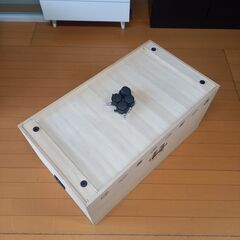 限定一品限り　1段　デザイン　雛人形ケース　総桐　衣装収納　和　桐箱　キャスター付きの画像