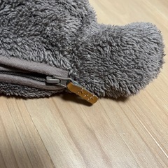 70サイズ カバーオール　モコモコ　くまの画像