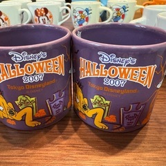 ミッキー&ミニースーベニアマグカップ2個セットの画像