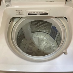 【2/21(金)取りに来ていただける方優先】洗濯機　Panasonic NA-FA80H6-W（8kg インバーター搭載）の画像