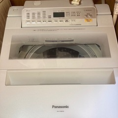 【2/21(金)取りに来ていただける方優先】洗濯機　Panasonic NA-FA80H6-W（8kg インバーター搭載）の画像