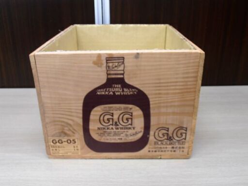 G&G ニッカ ウイスキー ヴィンテージ 木箱 酒 昭和 レトロ 収納 ボックス slide_2.jpg