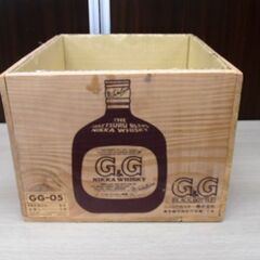 G＆G ニッカウィスキー 木箱 ボトル収納ケース ディスプレイ 収納箱 縦