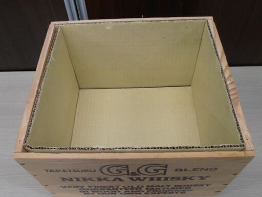 G＆G ニッカウィスキー 木箱 ボトル収納ケース ディスプレイ 収納箱 縦