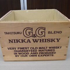 G＆G ニッカウィスキー 木箱 ボトル収納ケース ディスプレイ 収納箱 縦